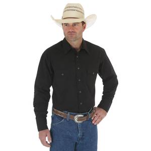 Wrangler Men's Broadcloth Western Shirt