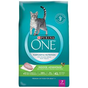 Purina One 7 lb Indoor Advantage Hairball Healthy Weight Formula Dry Cat Food 198 189 15 Blain s Farm Fleet