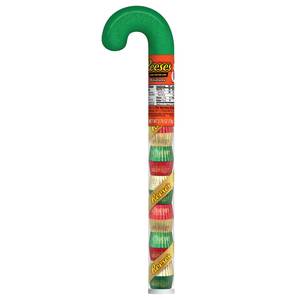 Reeses Christmas Candy Cane Tube 3 Pack of Mini Reeses Peanut