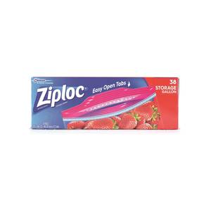 Ziploc Holds 1 Quart Easy Zipper Multi-Purpose Storage Bags, 38 ct 