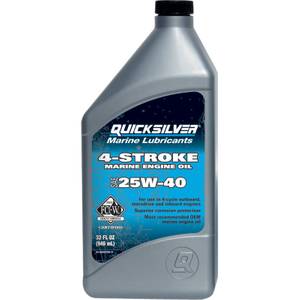 Quicksilver 32 oz 4 Stroke 25W-40 Marine Engine Oil