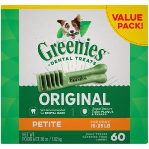 greenies aging care dental dog treats