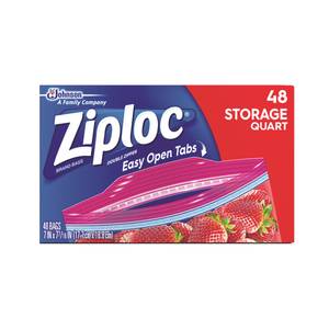 Ziploc Slider Storage Bags - 160 Count - Quart
