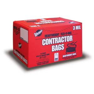Iron-Hold Contractor Trash Bag - 3 mil, 55 Gallon, 15 ct, Wing Tie