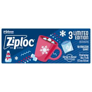 Ziploc Holiday Freezer Food Storage Bags - 14ct