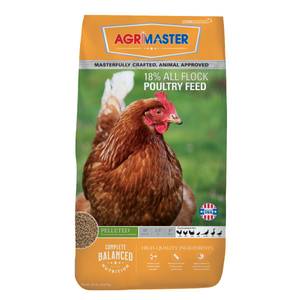 Agrimaster All Flock Pelleted Poultry Feed, 50 lb