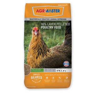 Agrimaster 50 lb Layer 16% Pelleted Poultry Feed - 182