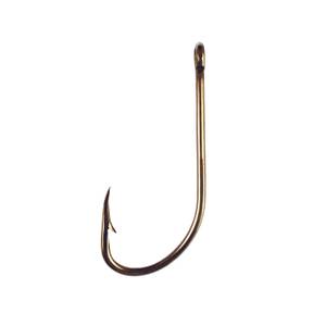 Eagle Claw 031H-8 Plain Shank Snell Fish Hook, Size 8