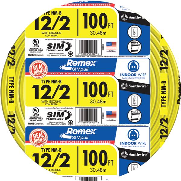 Photo of 12-2 NM W/G Indoor Wire