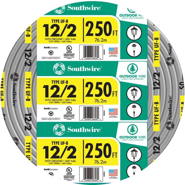 Photo of 12-2 UF W/G Outdoor Wire