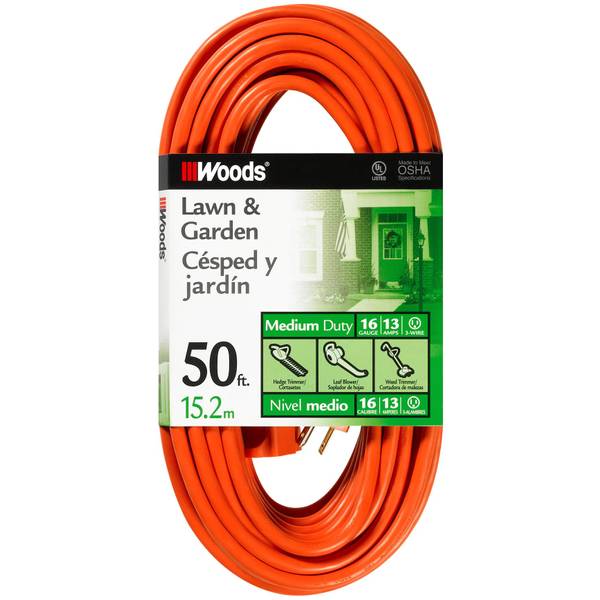 Photo of 25' 16/3 Orange Vinyl Extension Cord