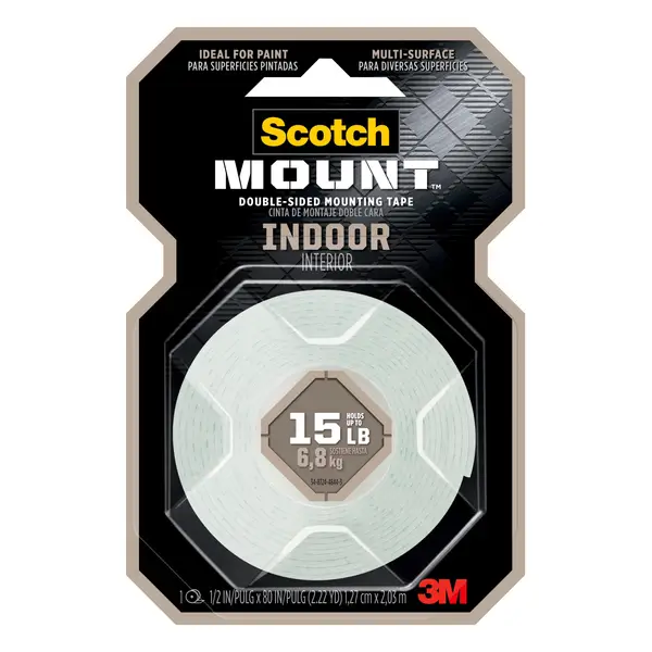 Scotch Extreme Fasteners Weather Resistant Dual Lock Strength Clear, 3 Packs