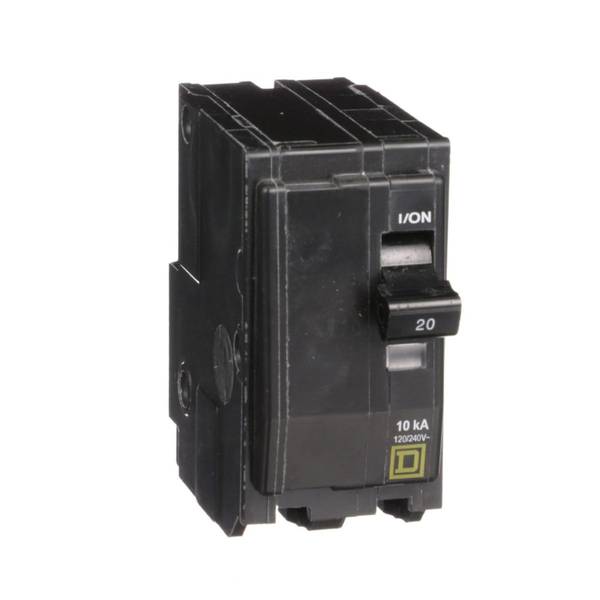 Schneider Electric 32637 Square D QO 20A Plug In 2-Pole Circuit Breaker