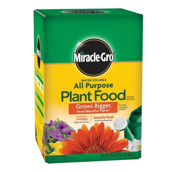 MiracleGro Water Soluble All Purpose Plant Food, 1.5 lb 2001123