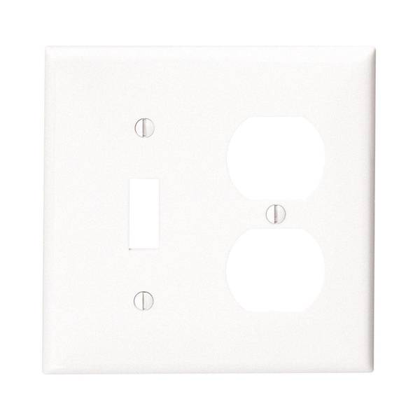 Photo of Toggle Switch and Duplex Receptacle Wallplate
