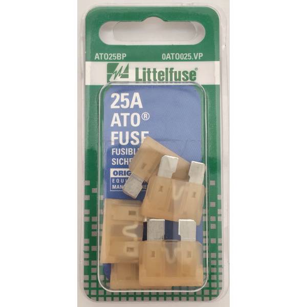 Littelfuse 25A ATO Blade Fuses - 0ATO025.VP | Blain's Farm & Fleet