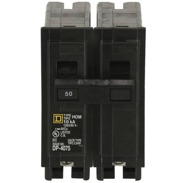 Square D Double Pole Homeline Circuit Breaker, 50A - HOM250CP | Blain's ...