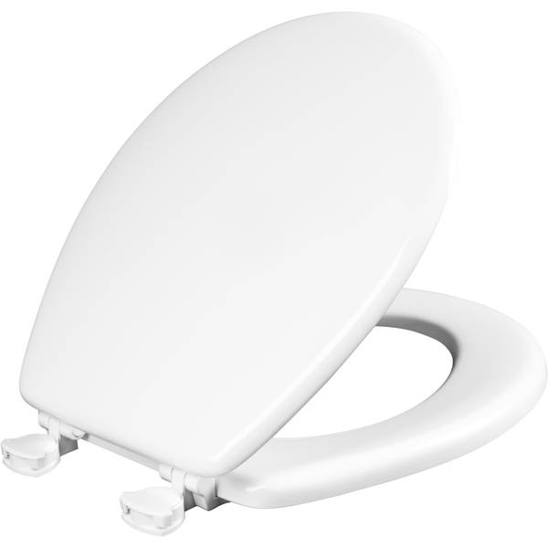 Westport Round Wood Toilet Seat White