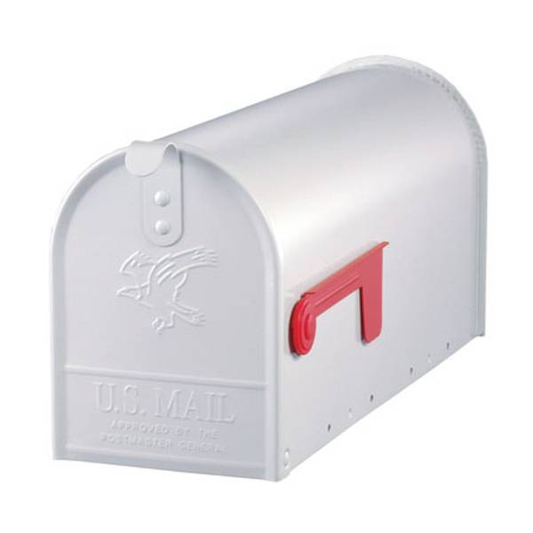 Cassetta Postale Da Esterno In Acciaio Zincato Nero - 8,8x20,1x6,8 Pollici | Montaggio A Palo | Capacità Media - Foto 6