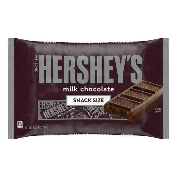 Hershey Milk And Dark Chocolate Assortment Snack Size Candy
