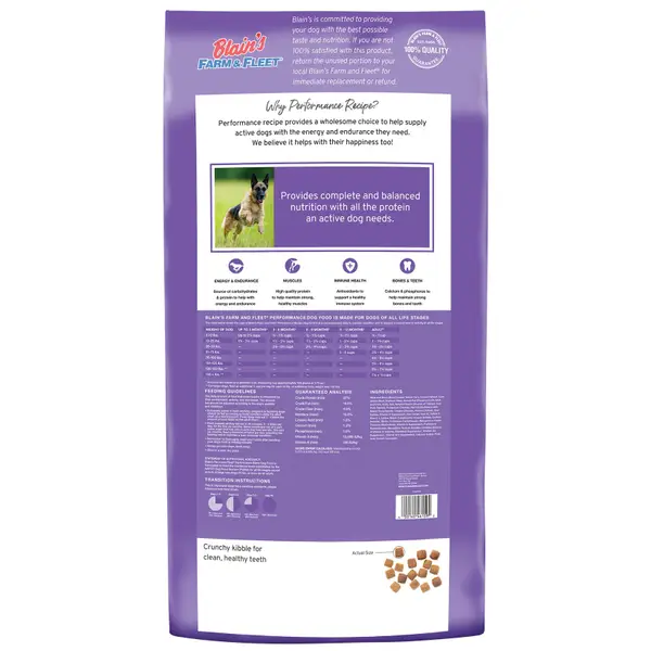 Blain s Farm Fleet 50 lb Performance Dog Food 38728 50