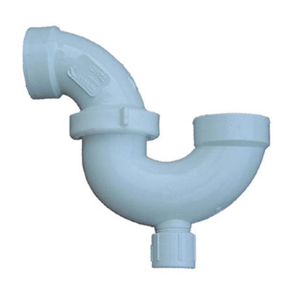 Genova 11/2" PVC DWV Adjustable P Trap with Union and Cleanout