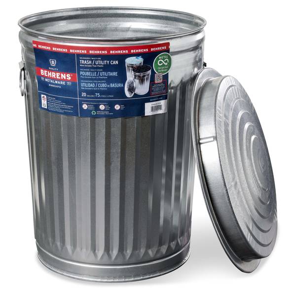 Rubbermaid 13 Gallon Rectangular Spring-Top Lid Trash Can (2 Pack