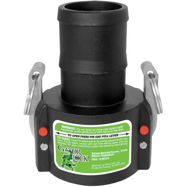 Photo of Gator Lock Cam Lever Female Coupler Hose Shank
