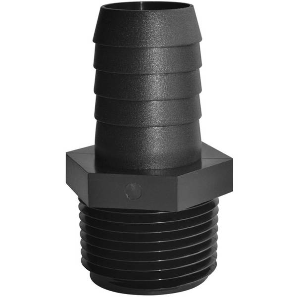 Barbed Hose Fitting,Hose ID 1-1/2",MNPT