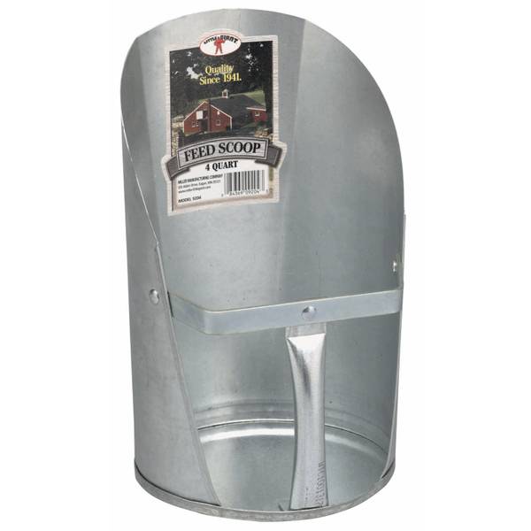 Photo of 4 qt Galvanized Feed Scoop