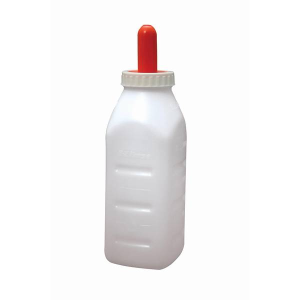 Calf Bottle & Nipple Complete Screw On Merricks 2 Quart Plastic Dairy 