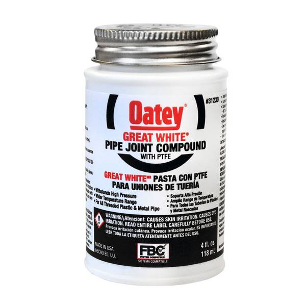 UPC 038753480084 product image for Oatey Great White Pipe Joint Compound with PTFE | upcitemdb.com