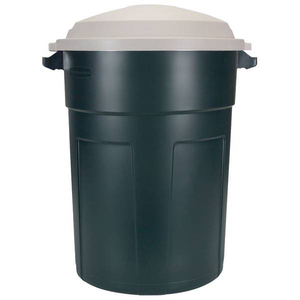 Rubbermaid 32 Gallon Round Roughneck Trash Can FG289487EGRN Blain's