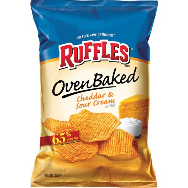 Ruffles Baked Cheddar & Sour Cream Potato Chips - 18477