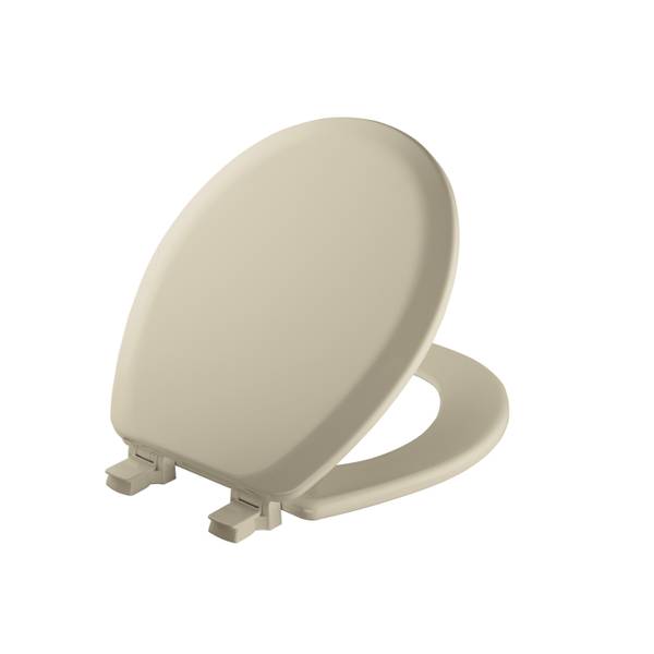 Mayfair Molded Wood Round Toilet Seat, Bone 41EC 006 Blain's Farm