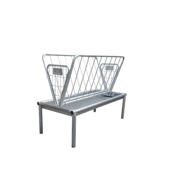 Rugged Ranch 4' Mini Galvanized Pasture Feeder GV3PF Blain's Farm