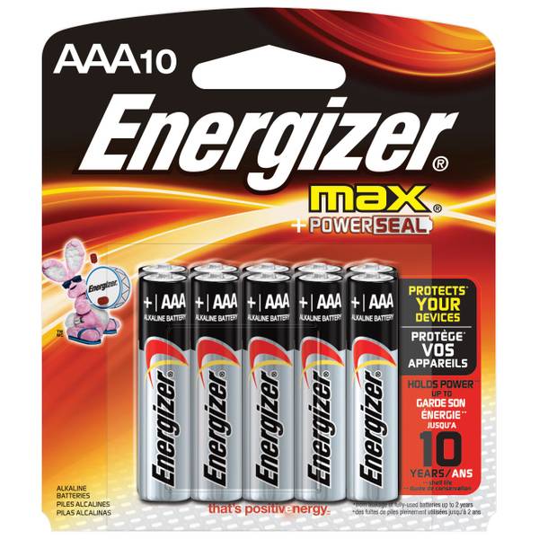 Pack of 10 Energizer Rechargable AAA Battery 