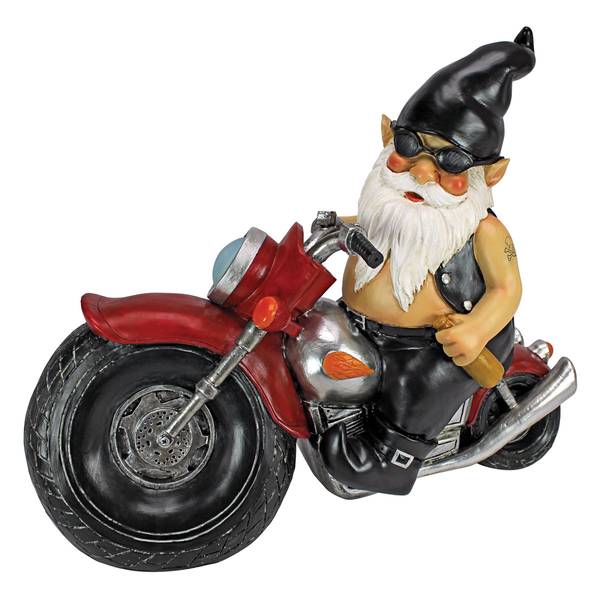 Design Toscano Axle Grease the Biker Gnome Statue QM7512103 Blain's