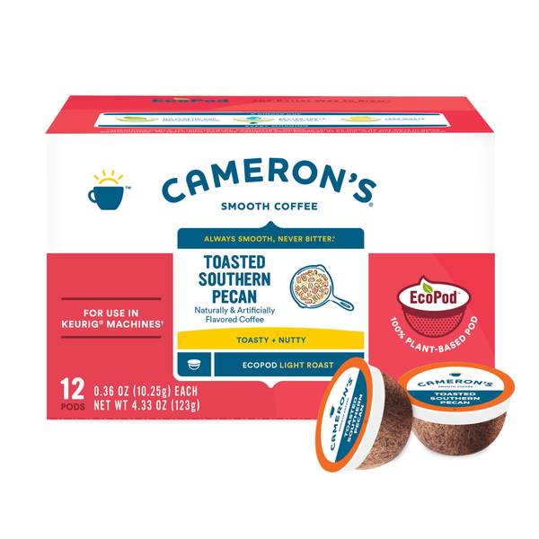Cameron's Coffee 12Count Toasted Southern Pecan Coffee KCups