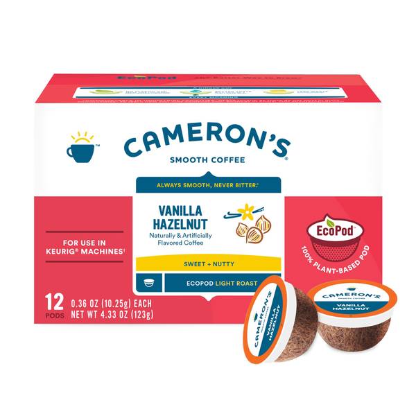 Cameron's Coffee 12Count Vanilla Hazelnut K Cups 1066830104 Blain's Farm & Fleet