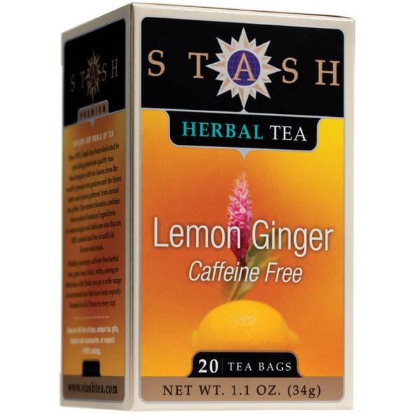 Stash Tea Lemon Ginger Herbal Tea 351306 Blain's Farm & Fleet