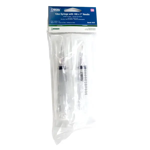 NEOGEN 3-Pack 12cc 18G x 1 Disposable Syringes - 9187