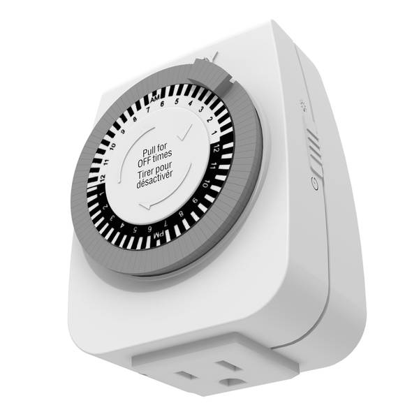 Temporizador Mecánico Stanley 31199 TimeIt Twin De 2 Salidas Con Conexión A Tierra | En