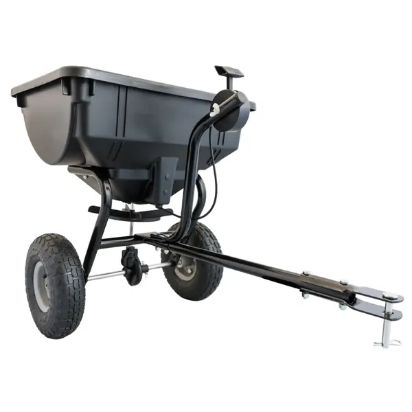 Details about   Tow Behind Grass Seed Salt Broadcast Lawn Fertilizer Spreader Pull Rustproof NEW 