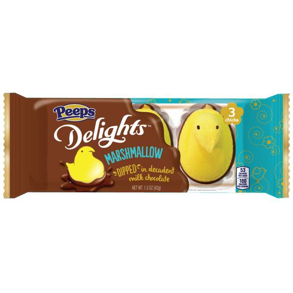 Photo of 3-Count Delights Milk Chocolate Dipped Yellow Chicks