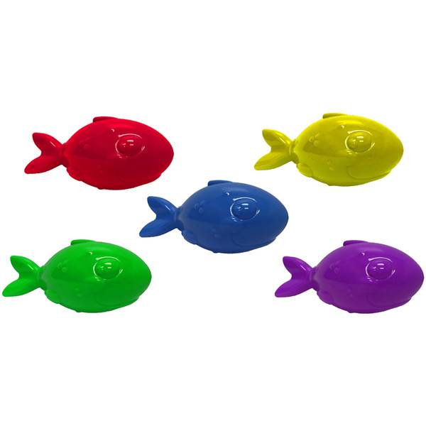 rubber squeaky fish dog toy