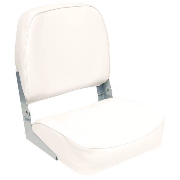 Wise White Low Back Fold Down Boat Seat - 3313-710