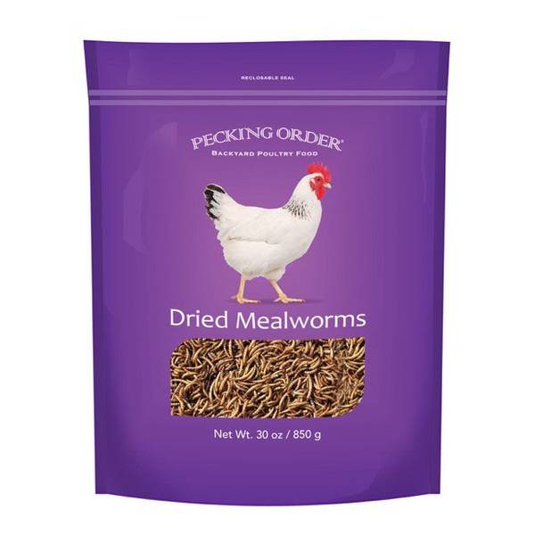 Pecking Order Mealworm Treat, 30 oz 009332 Blain's Farm & Fleet