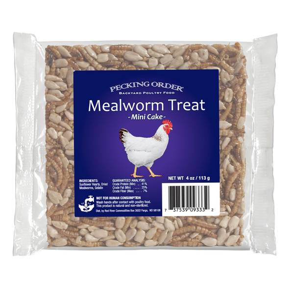 Pecking Order Mealworm Treat Cake 009333 Blain's Farm & Fleet