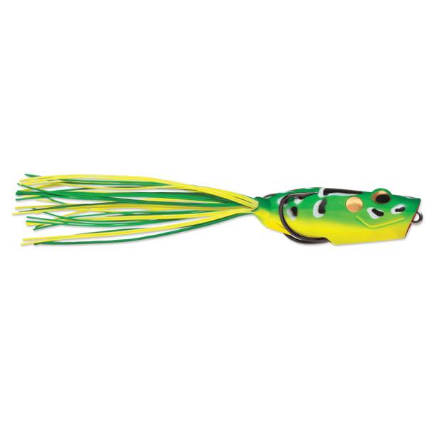 Lime Leopard Popping Frog Lure